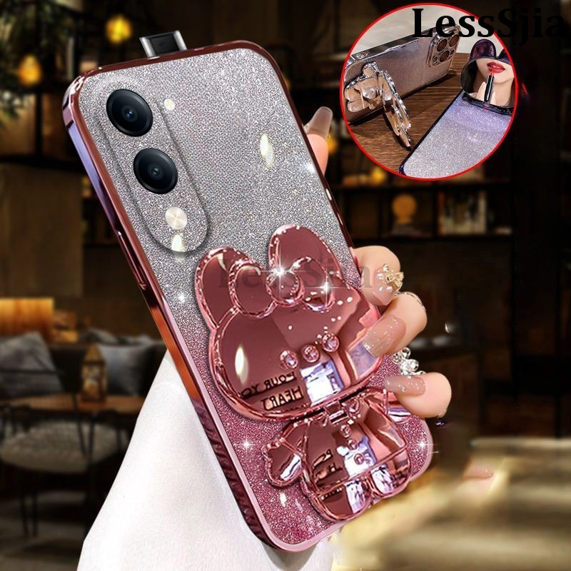 Phone%20cover%20Vivo%20Y04S%20/%20Y04%20Back%20case%20Camera%20Protection%20Semi%20Transparent%20Soft%20Silicone%20Rabbit%20bracket%20Shockproof%20Exquisite%20Glitter%20Powder%20for%20Vivo%20Y04S%20/%20Y04%20Phone%20cases%20-%20Image%203