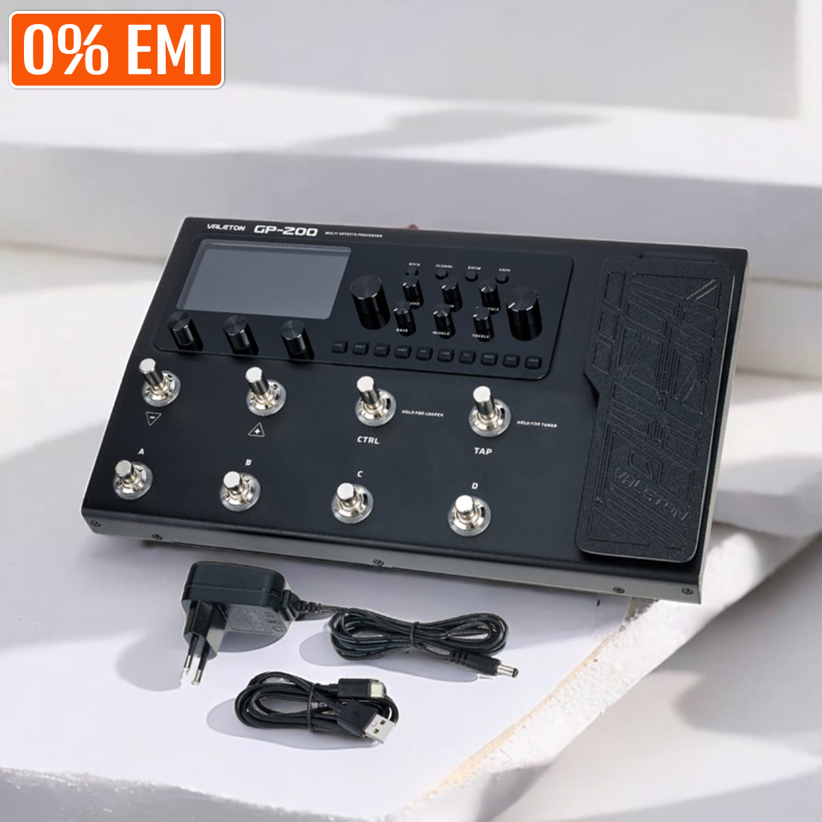Valeton GP-200 & GP-200R Multi Electric Guitar & Bass Guitar Effects Pedal Processor