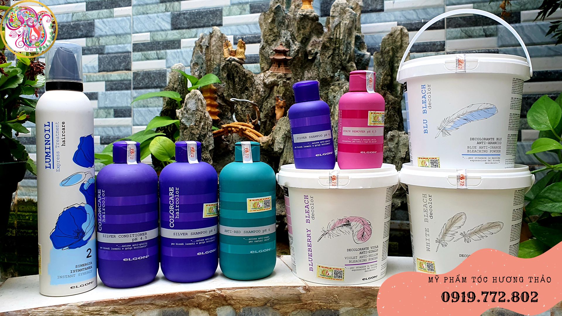 BỘT TẨY TÓC ELGON ULTRA-VIOLET ITALY (Tẩy Tím Blueberry Bleach) 500g