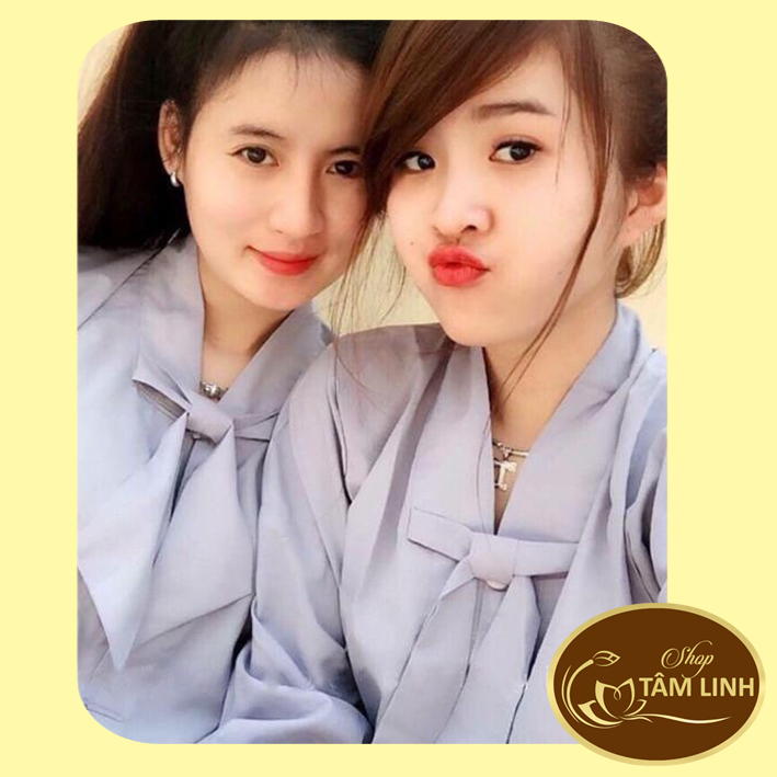 Đồ lam đi chùa - Mẫu La Hán Nơ