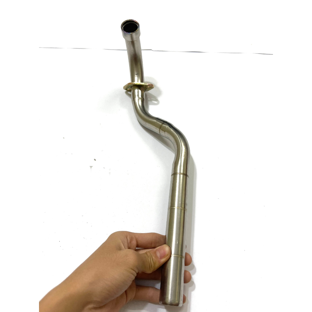 Cổ pô 7 khúc hàn vân nổi ware 110 - 100 - 50cc ,ware rs, pô uma