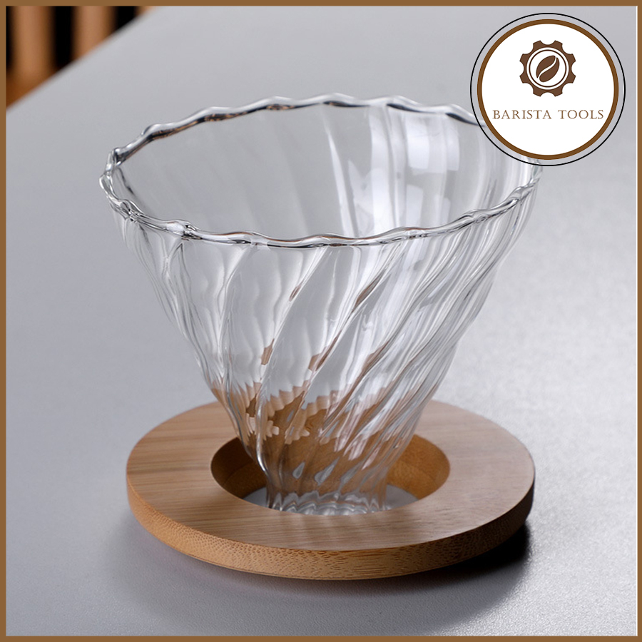 Phễu thủy tinh V60 (Pour Over)  Dụng cụ Barista