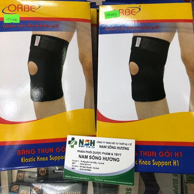 Băng thun gối đai hỗ trợ cố định quấn bó khớp đầu gối co giãn Orbe H1 size s m l Băng thun gối đai bó gối H1 orbe