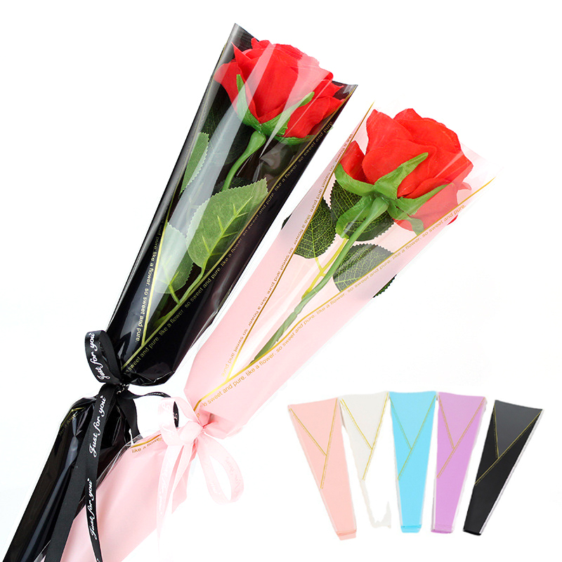 50pcs%20Single%20Rose%20Sleeves%20Flower%20Wrapping%20Bag%20Bouquet%20Packaging%20Bags%20Clear%20Cellophane%20Floral%20Wrappers%20For%20Valentine's%20Day%20-%20Image%206