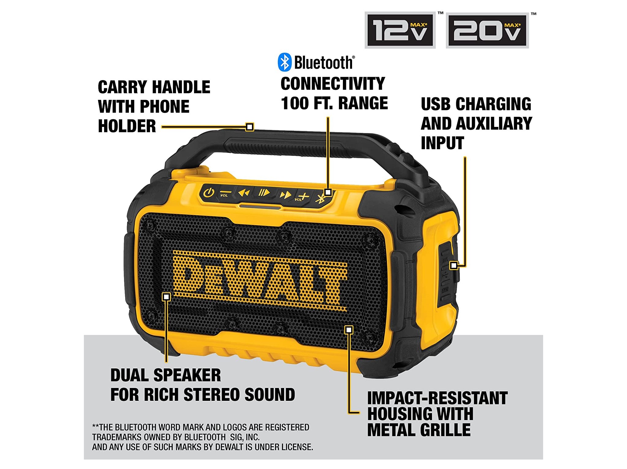 Loa Dewalt DCR10 12V 20V