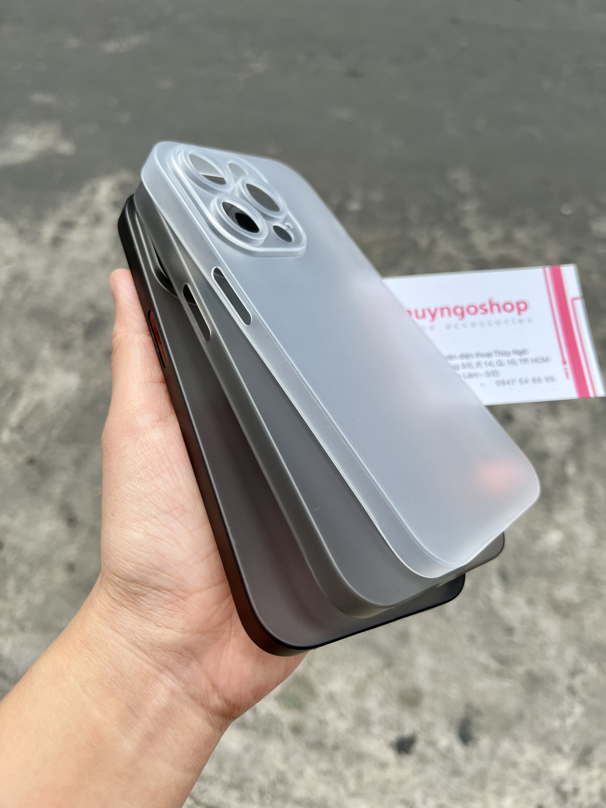 Ốp lưng nhám siêu mỏng iPhone 15 pro max - iPhone 15 pro - iPhone 15 plus - iPhone 15