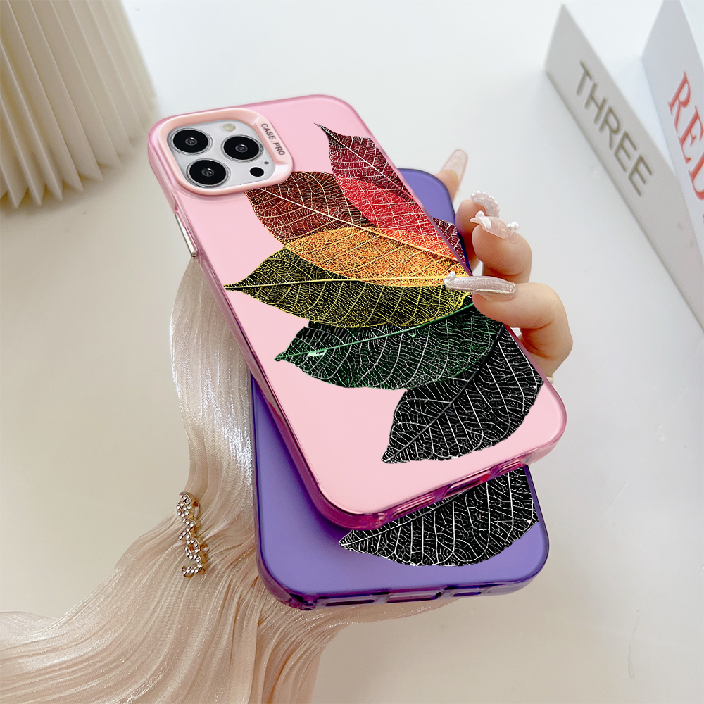 ZeroQiQi for Samsung S20 Plus Back Cover Leaf Specimen Creative Contrast Color Hard Phone Case for Boy Girl. 
