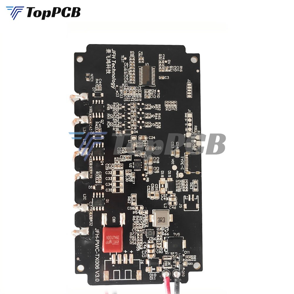 12V 24V 20W Type-C Qi Wireless Charger Module fast charging Transmitter Anti-reverse Short circuit protection board Car 3 Coils