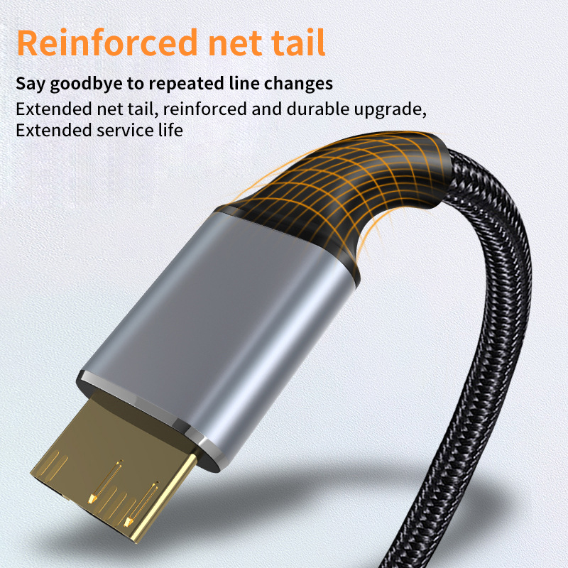 USB 3.0 Type A to Micro B Connector Cable 5Gbps 3A Fast Data Sync Cord USB C to Micro B Adapter External Hard Drive Disk Cable. 