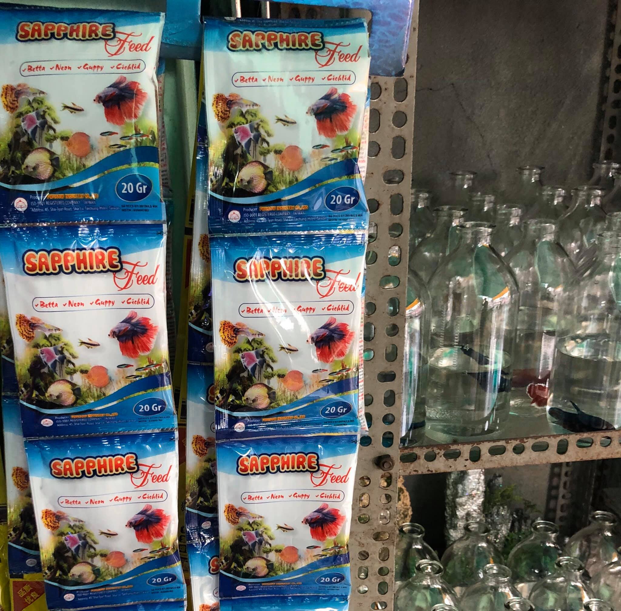 Cám Sapphire Feed - Thức Ăn Chuyên Dụng Cho Cá Cảnh Nhỏ (Guppy, Betta, Neon, Bình Tích....)