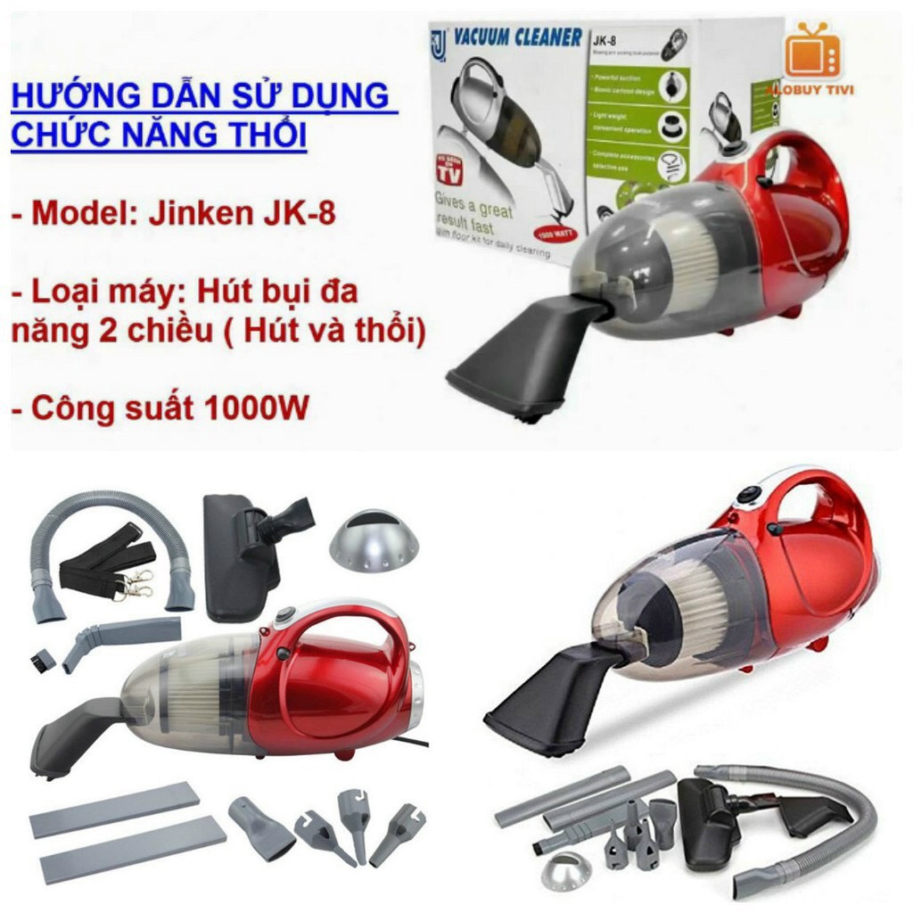 Máy hút và thổi bụi cầm tay JK8 đa năng