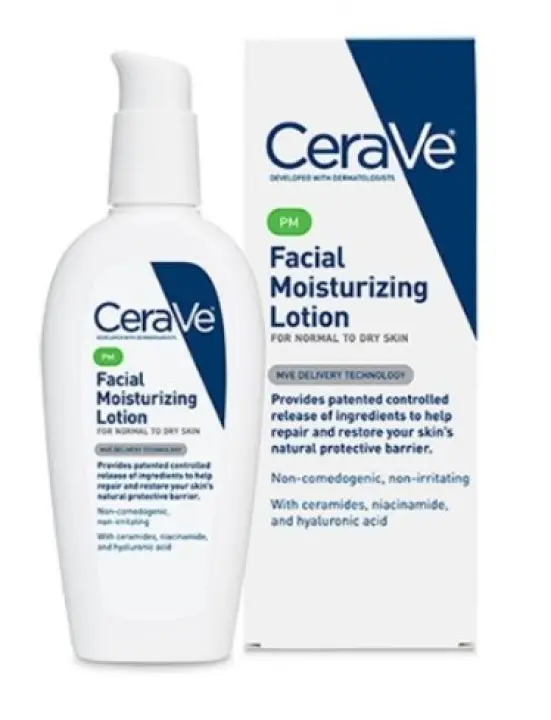 cerave pm facial moisturizing lotion non comedogenic