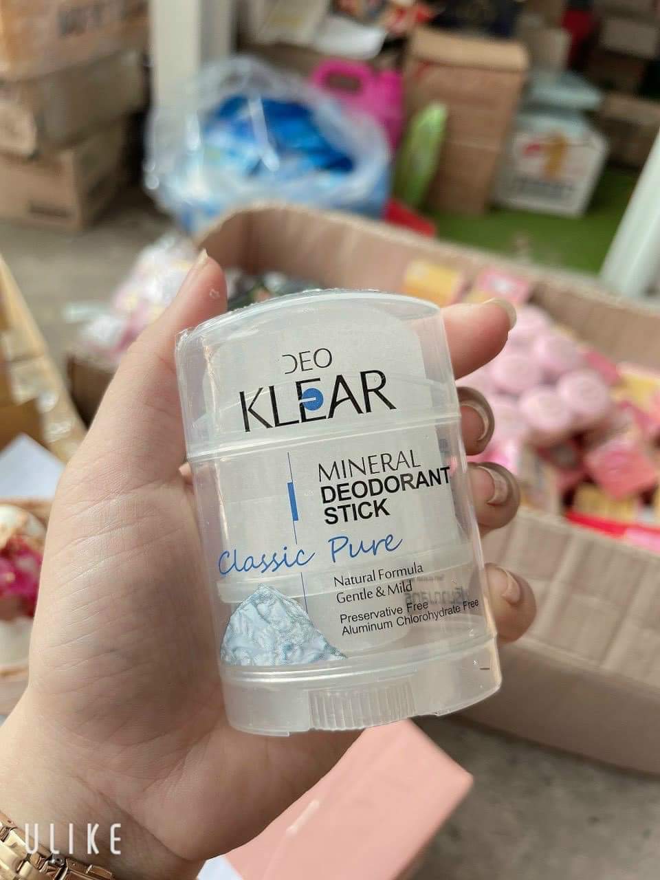 Lăn nách đá khoáng Klear Thái Lan hạn chế thâm và khử mùi hiệu quả