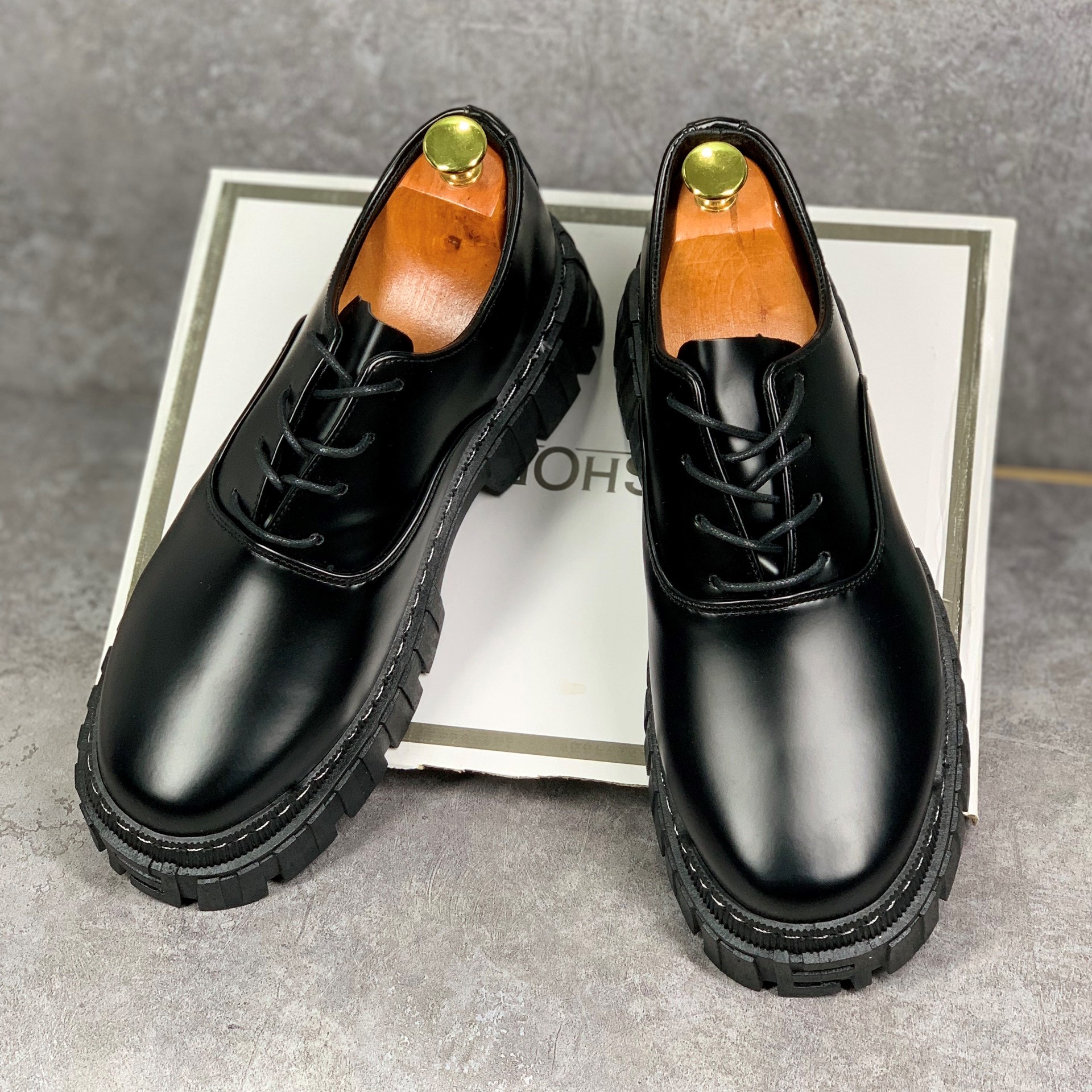 Giày Bốt dr martens JAM thấp cổ tăng chiều cao 6 cm MD01