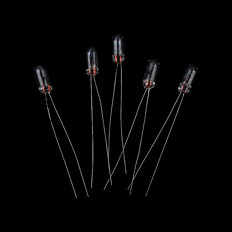 50Pcs 3mm 12V Edison Miniature Neon Light Indicator Lamp Bulb Lightbulb Incandescent Filament Miniature Lamps Light. 