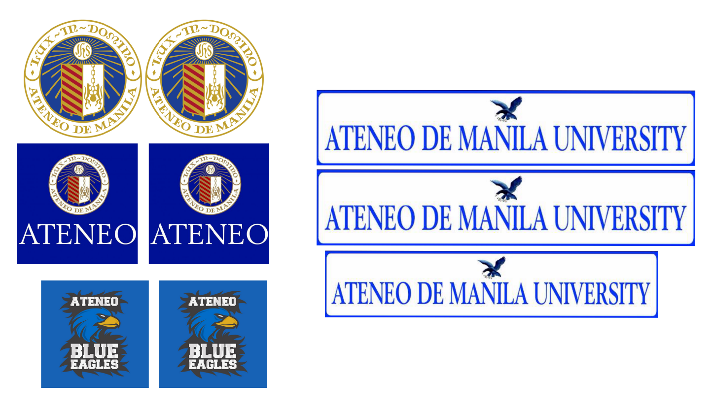 Ateneo Car Sticker Package 9 Pieces, Ateneo University Car Sticker