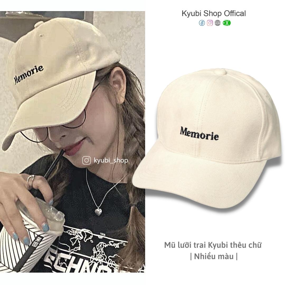 Mũ lưỡi trai phong cách Ulzzang Hàn Quốc - Nón kết thêu chữ chất nhung gân cao cấp form unisex nam nữ NK02