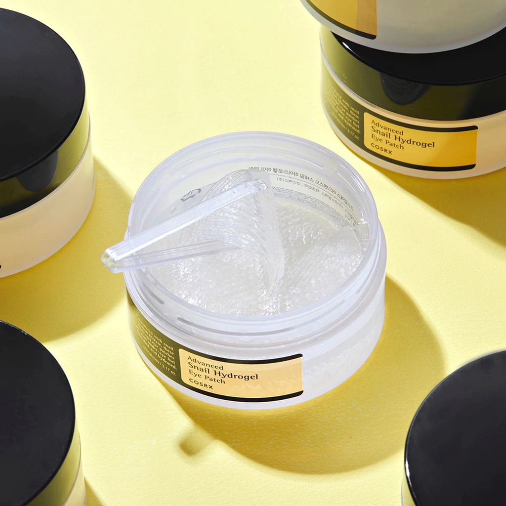 Miếng Dán Mờ Thâm, Giảm Nhăn Mắt Advanced Snail Hydrogel Eye Patch Cosrx