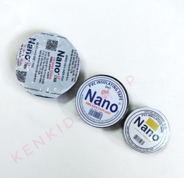 Băng keo điện nano cách điện ( nhỏ / trung / lớn )