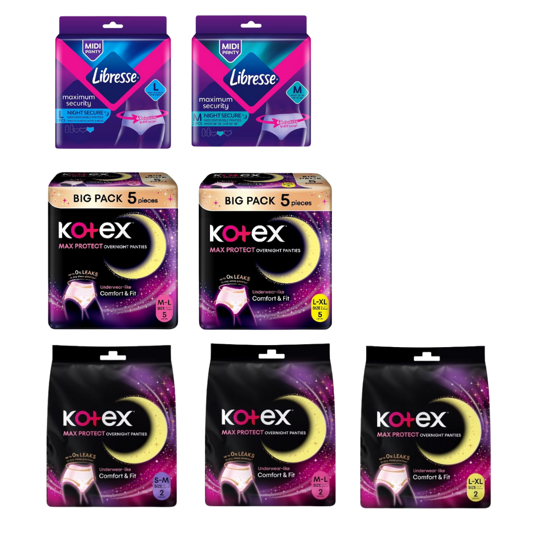 Kotex Libresse Laurier Sofy Panties Overnight Safety Pants Secure