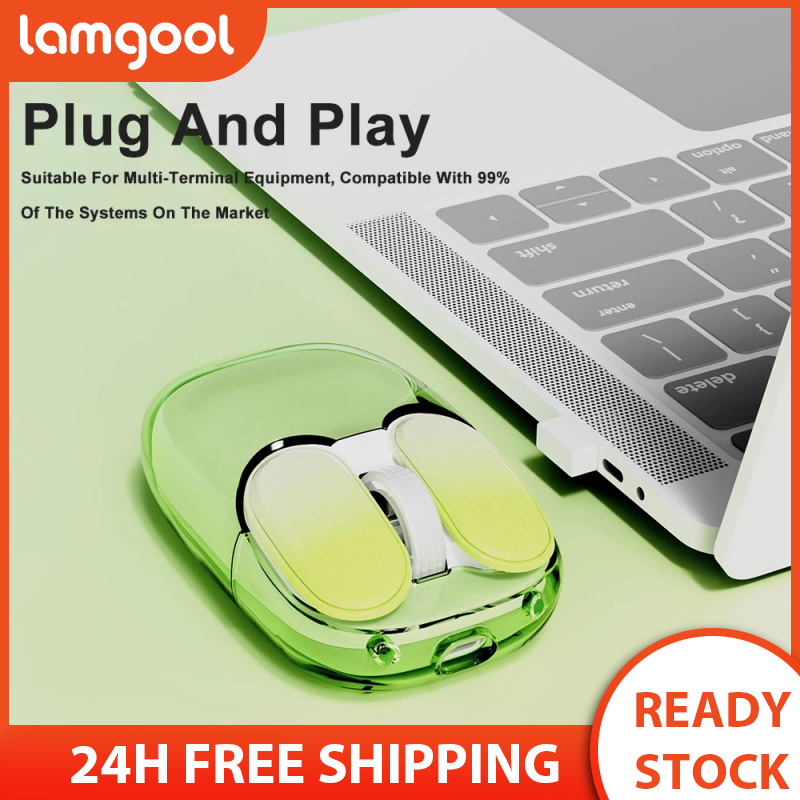 I069 Pro Trong Suốt Chuột Với chuột bluetooth không dây 1600Dpi Máy tính để bàn công việc văn phòng Chuột đèn nền RGB Có Thể Sạc Lại Chuột