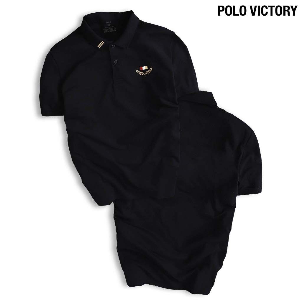 Áo thun POLO VICTORY nam cổ bẻ BASIC CVC co dãn 4 chiều form gerular fit