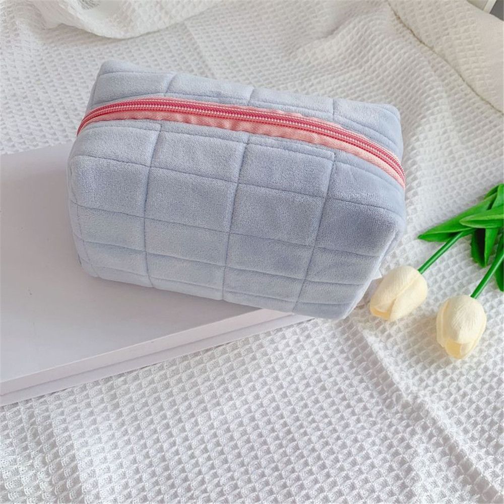 【Hàng sẵn sàng/COD】 Girls Pen Bag Cute Korean Multifunctional Plush Pencil Case Large-Capacity Makeup Bag