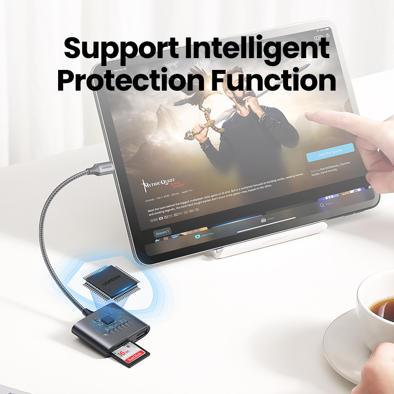 UGREEN USB C SD Card Reader 3 in 1 USB C Card Reader Adapter Type C Micro SD Memory Card Reader for TF SD SDXC SDHC MMC RS-MMC Micro SD SDXC SDHC Cards Model:80798