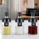 【Free rice spoon】250ML Seasoning Bottle Glass Spice Jar Spice Airtight Containers Condiment Salt Storage Bottle Spice Darestoper. 
