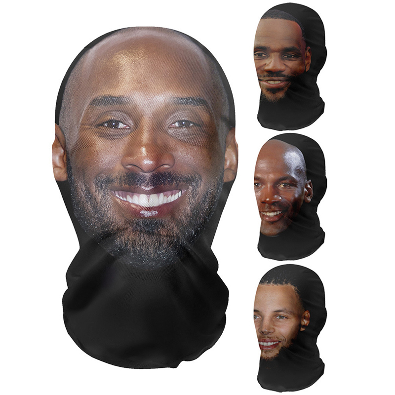 Human Face Performance Prank Headgear Full Face 3D Mask Balaclava ...