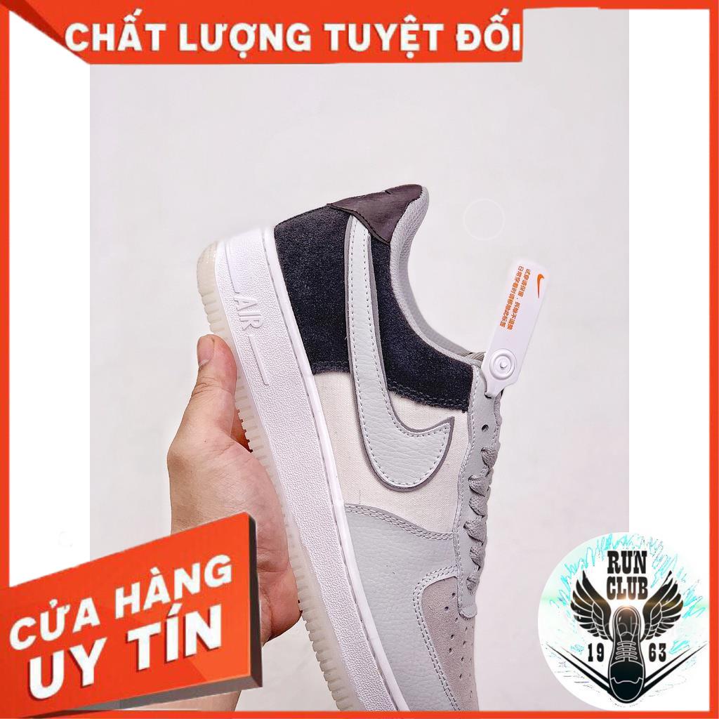 [VIDEO ẢNH THẬT+HỘP BẢO VỆ+FREESHIP] giầy thể thao Force 1 trắng gót đen thời trang nam nữ