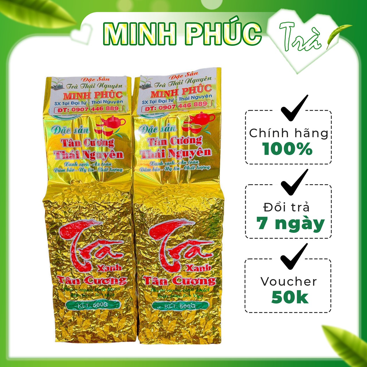 [Túi Hút Chân Không] 500G Trà Thái Nguyên loại 1