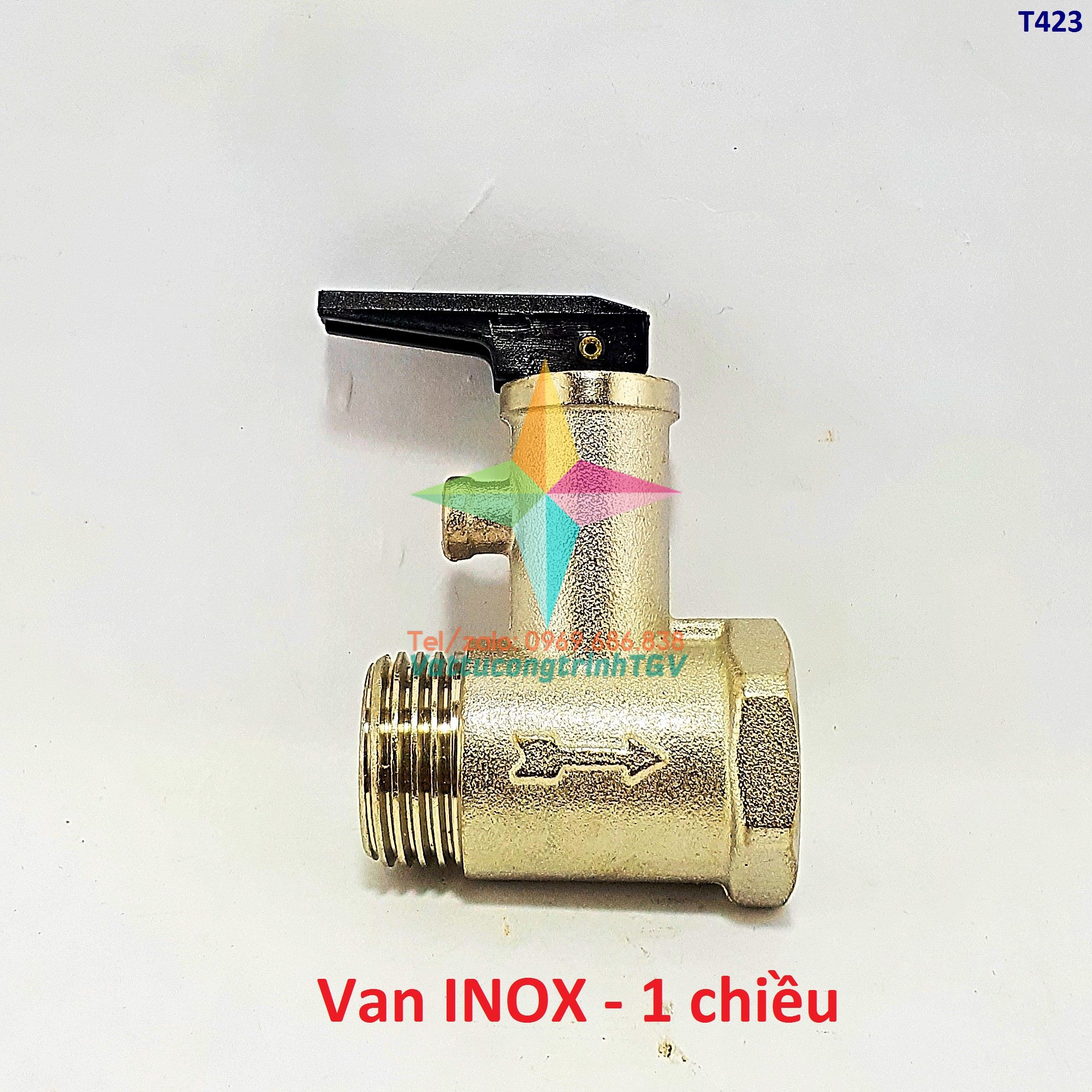 Van INOX 1 chiều bình nóng lạnh