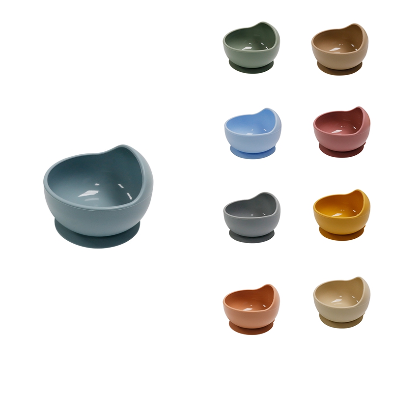 Silicone Baby Feeding Bowl Waterproof Baby Learning Suction Bowl Supplementary Food Bowl