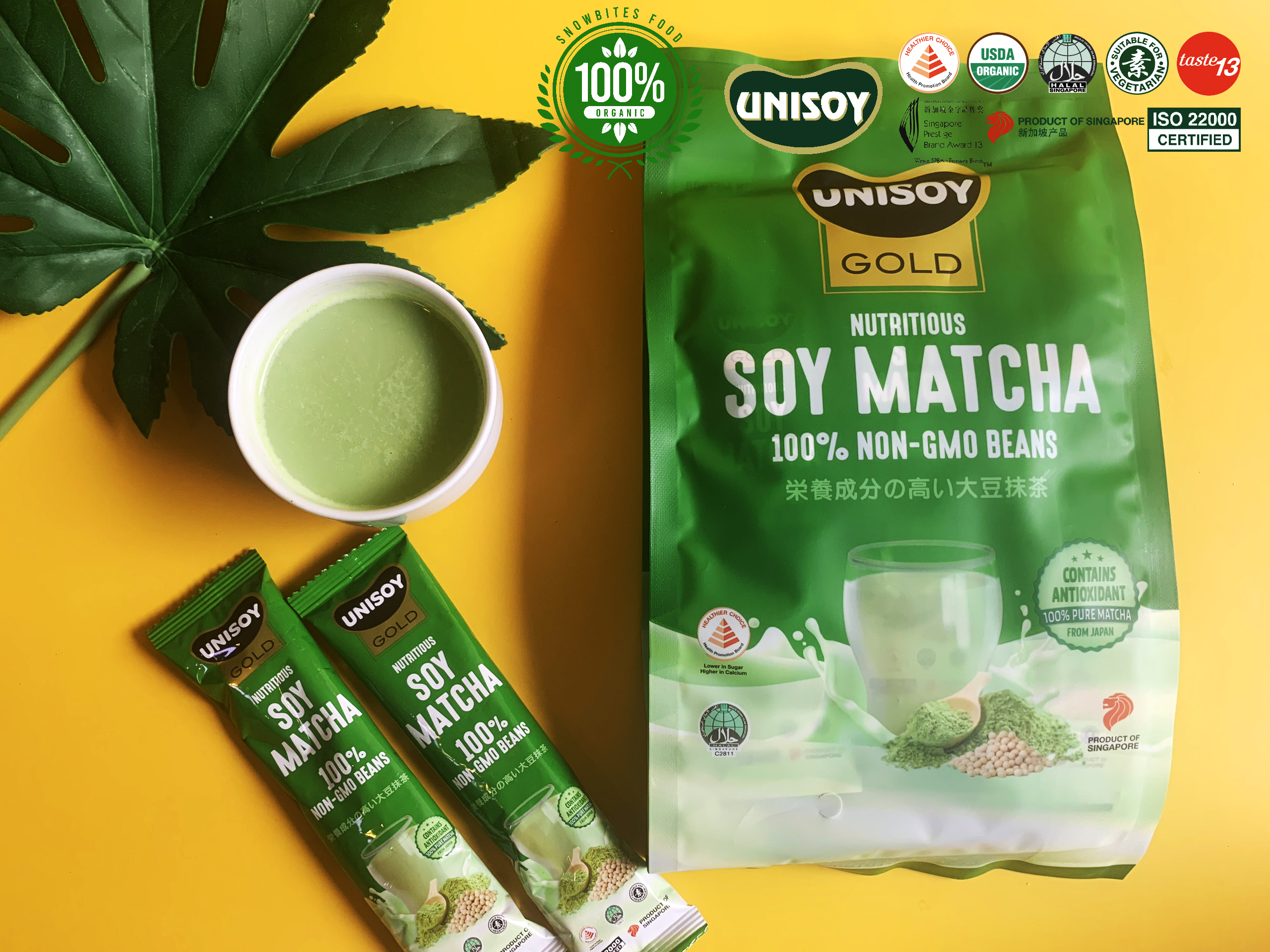 Combo 2 Túi Bột Đậu Nành Matcha Unisoy (2x10x21g) SHOP2SAVE