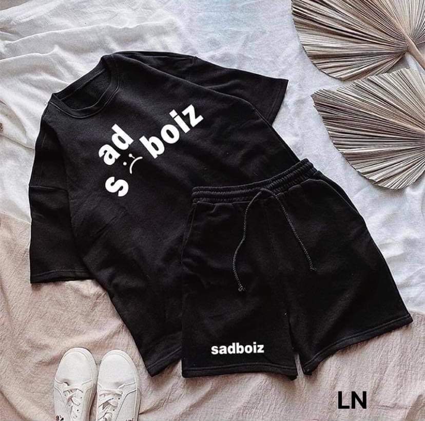 Sét áo đùi sad bozz   Chất cotton su,ln