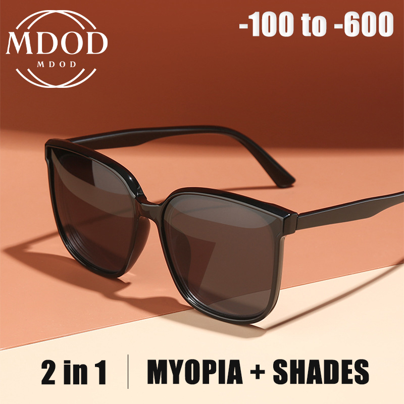 2in1 Myopia Graded Sunglasses For Men Myopia Eyeglasses Men Women