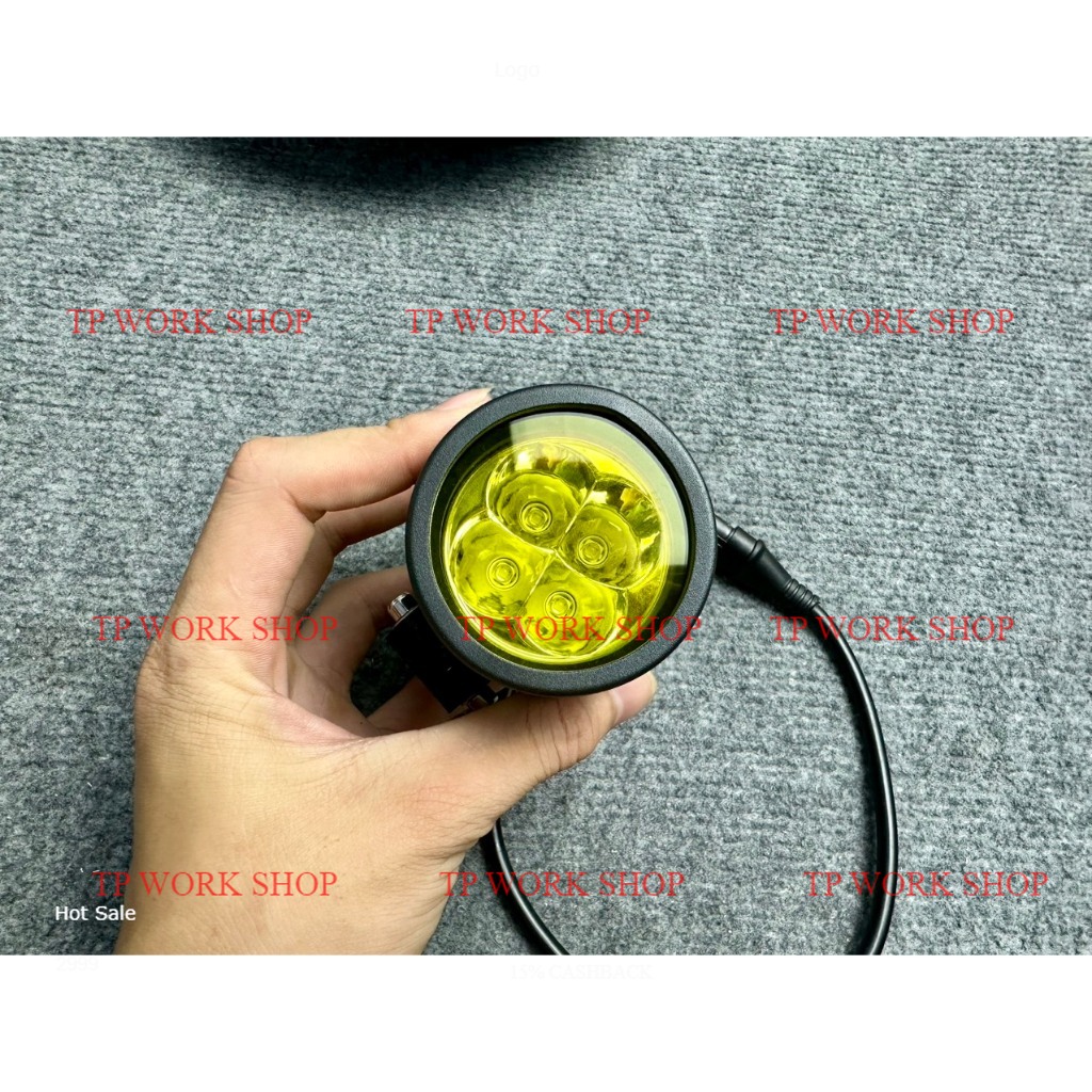 Chụp len vàng phá sương gắn đèn l4x