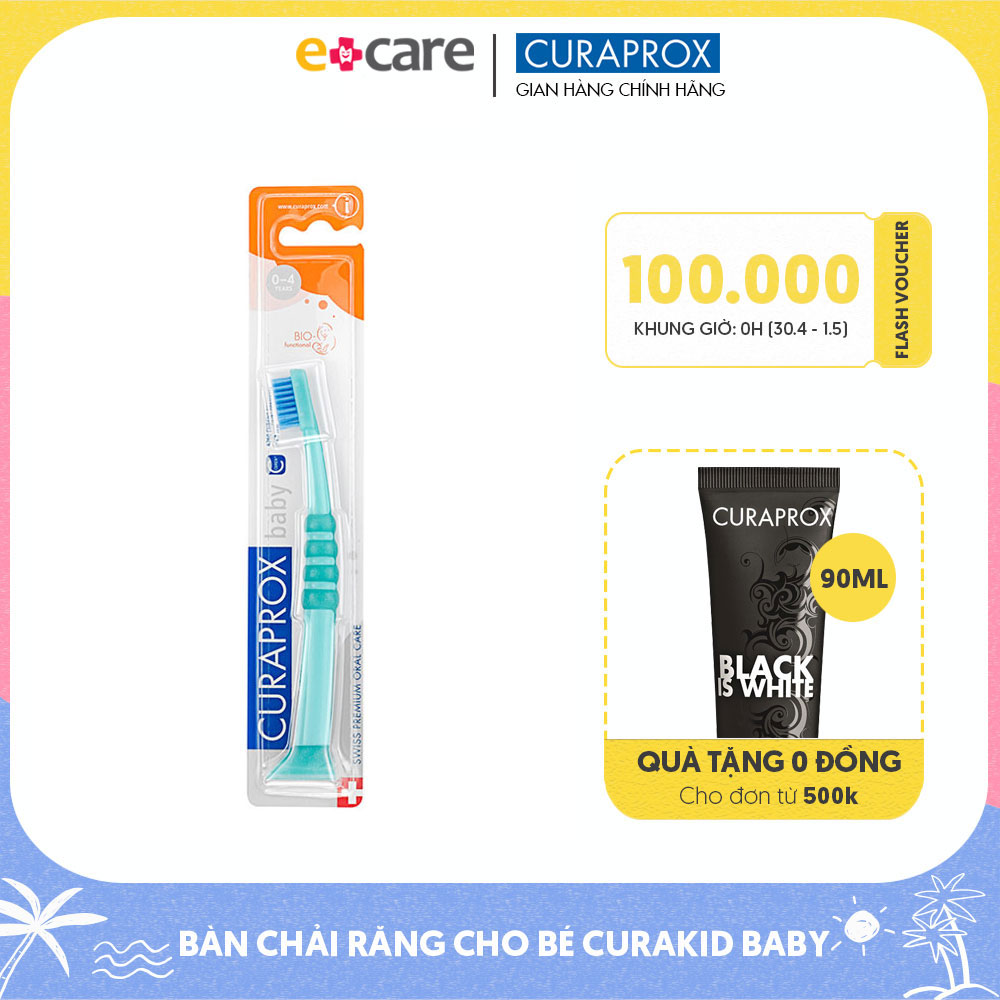 Bàn chải răng siêu mềm cho trẻ em 0-4 tuổi CURAPROX Curakid Ultra Soft