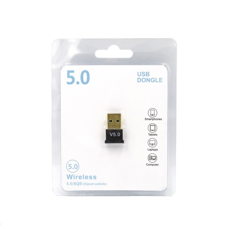 Adapter USB Bluetooth 5.0 Dongle Mini Dùng Cho Máy Tính Laptop, PC