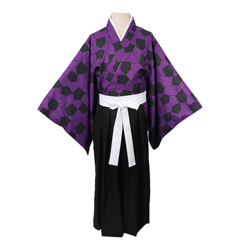 Kimetsu No Yaiba cos Kimono Twelve Ghost Moon Winding a Black Dead Mu