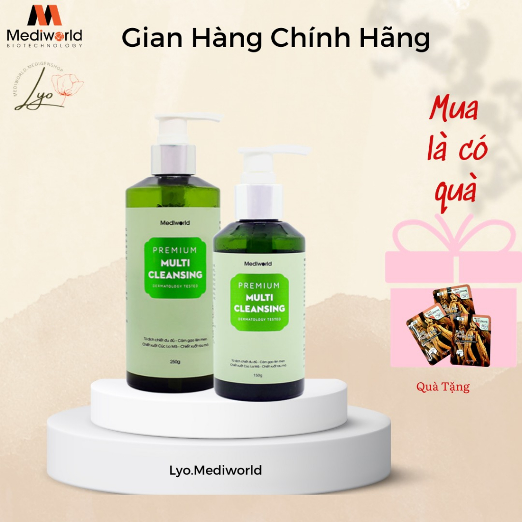 Sữa rửa mặt chuyên spa premium multi cleansing mediworld - lyo