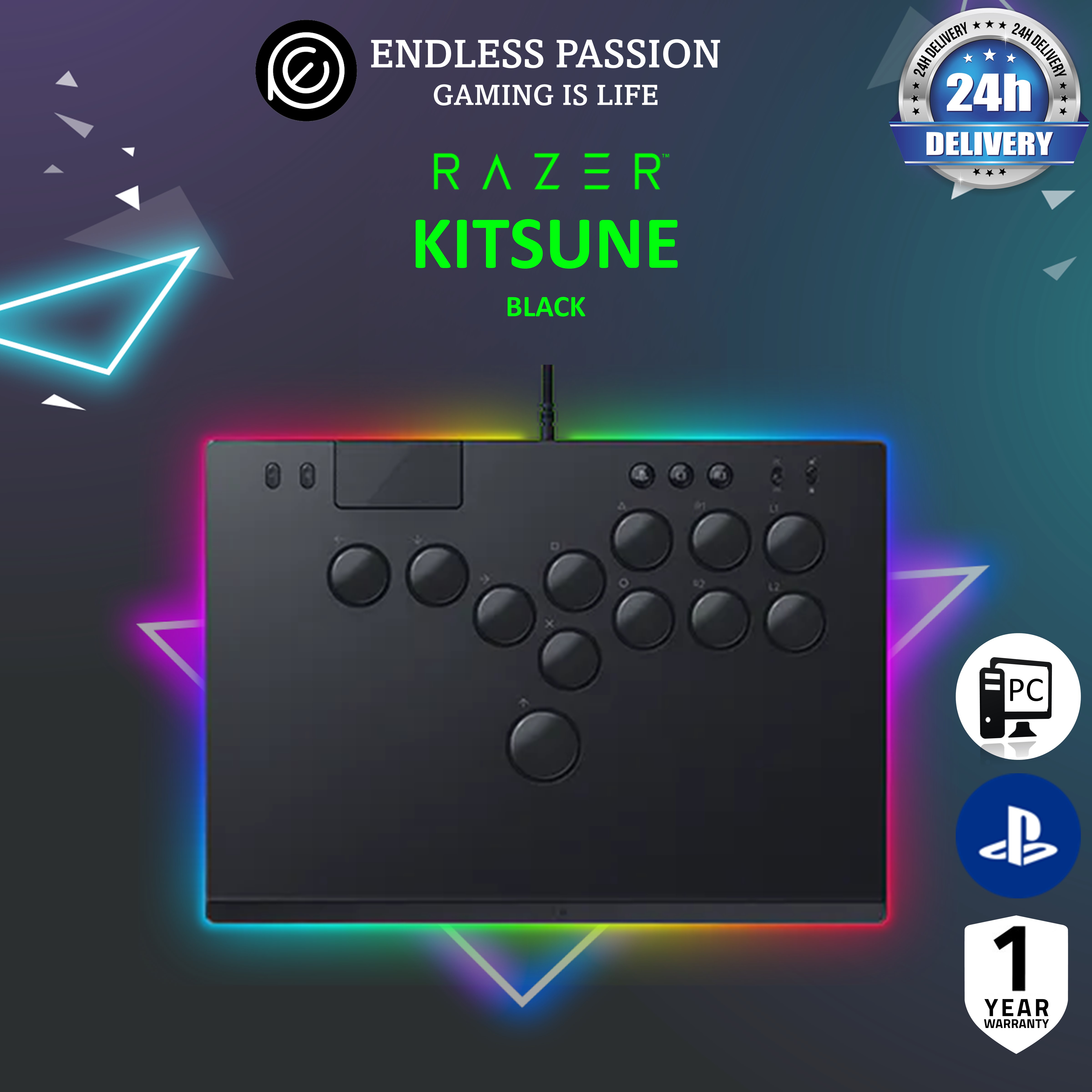 Razer Kitsune All-button Arcade Controller for PS and PC - Available in ...