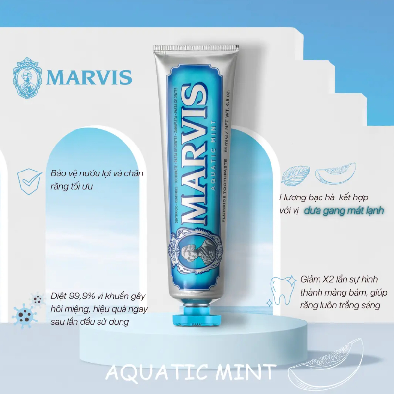 Kem Đánh Răng Marvis Toothpaste - trắng răng và thơm miệng nhập khẩu từ Ý
