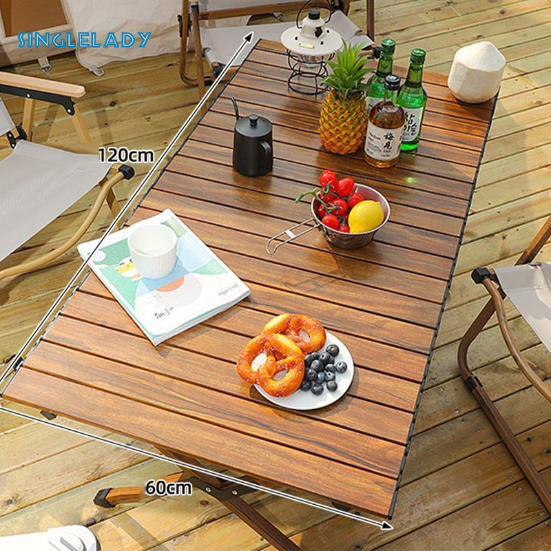Outdoor folding table camping picnic folding table outdoor egg roll table