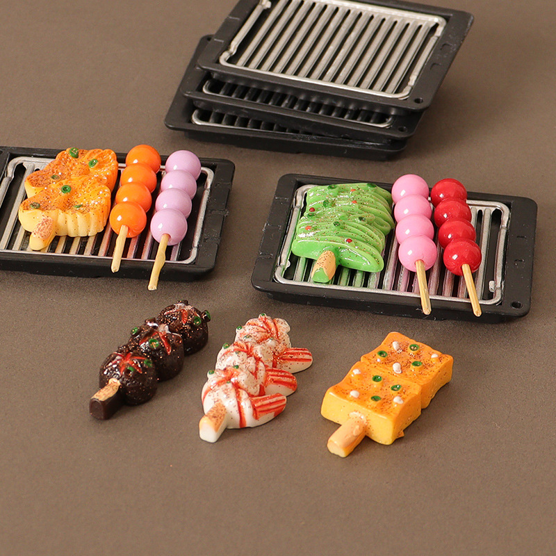 1Set%201:12%20Dollhouse%20Miniature%20Barbecue%20Grilled%20Skewers%20W/Tray%20Food%20Kitchen%20Decor%20DUJU%20-%20Image%203