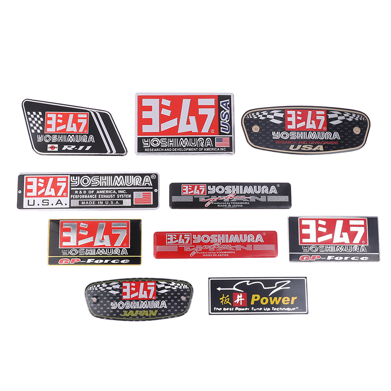 Sticker Header System 3D Universal Sticker Aluminum Heat-resistant Motorcycle Exhaust Pipe ...