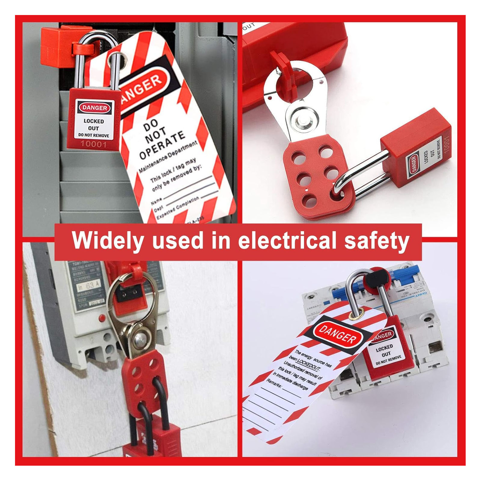 Lockout Tagout Kit Multifunctional Lockout Tag for Electrical Equipment