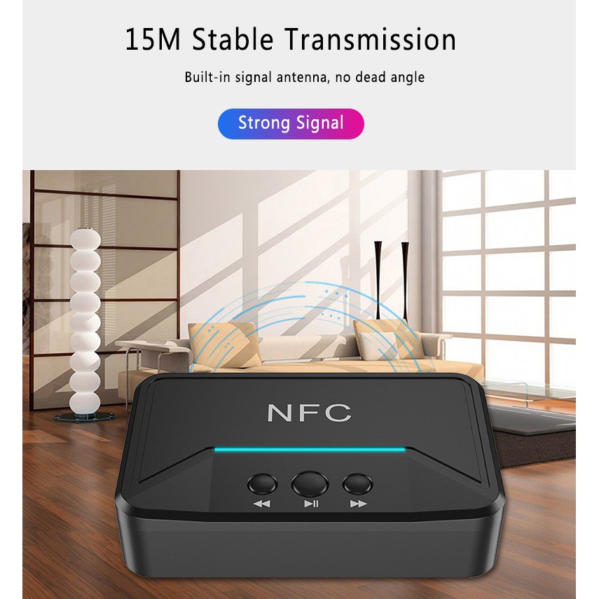 Box Thu Phát Bluetooth Không Dây Nfc Bt200 Cho Loa-Amply