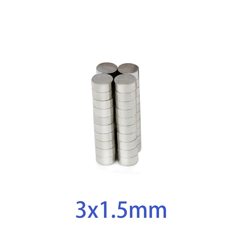 Nam châm đất hiếm 3x1.5mm ( set 100 viên) , loại nam châm N52